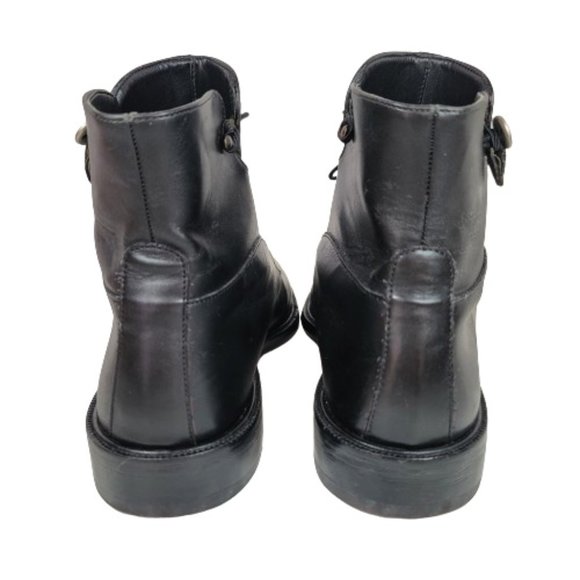 VERSACE CLASSIC V2 MEN'S LEATHER ANKLE BOOTS - Picture 7 of 13